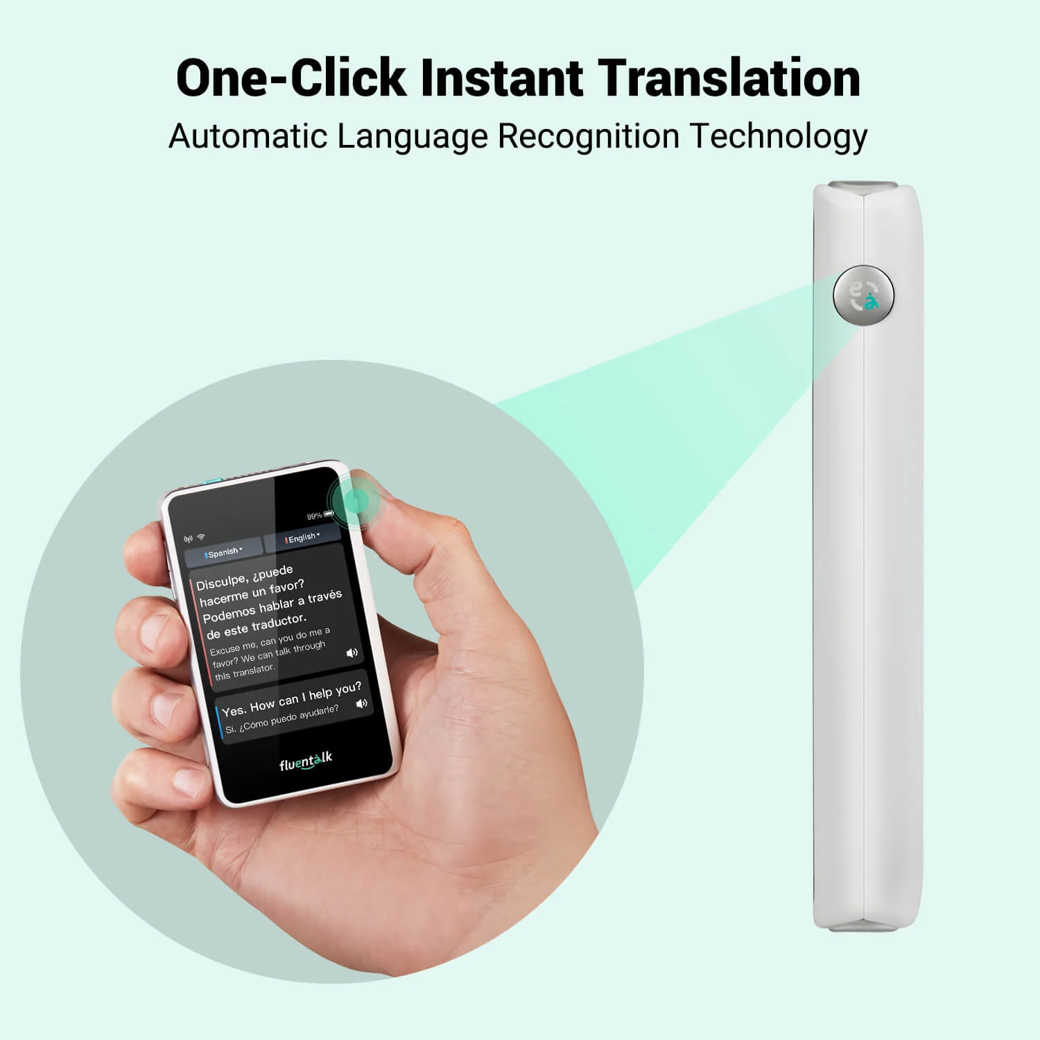 Timekettle FluentTalk T1 Mini Handheld Translator Image 2