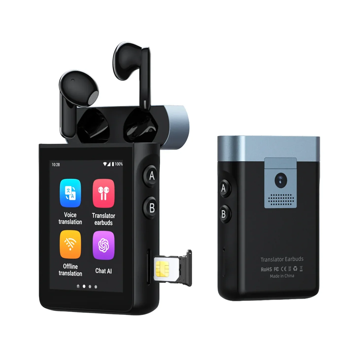 Wooask® A9: 4G Standalone Translator Earbuds with ChatGPT Image 1